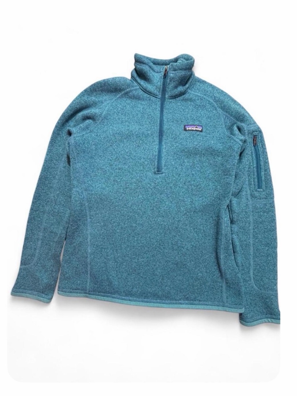Patagonia Better Sweater 1/4 Zip Fleece Pullover Teal Blue Women’s Small